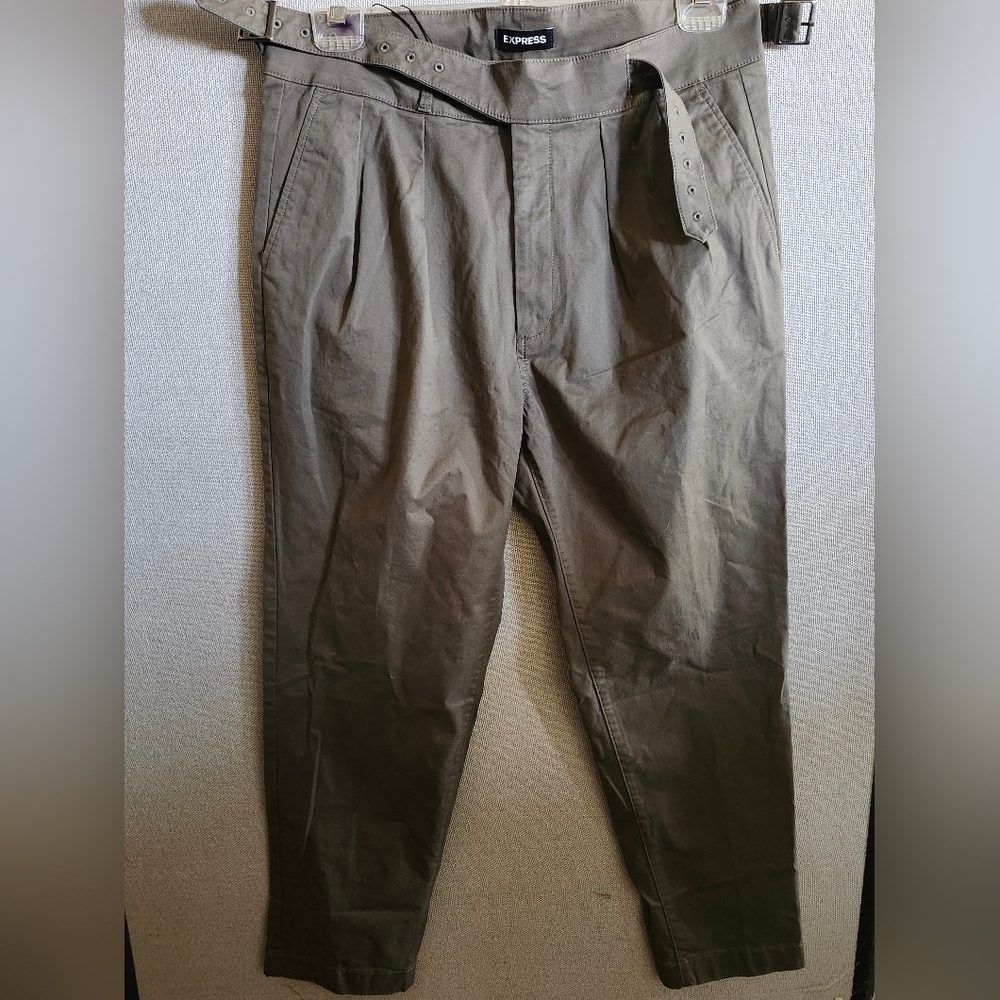 Express Men's Dark Olive Chinos